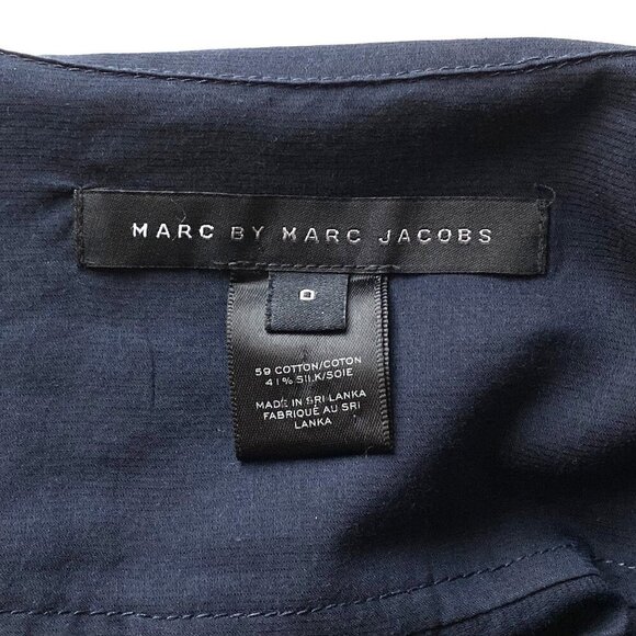 Marc by Marc Jacobs Womens Silk Blend Shirt Size 0 Semi-Sheer - Picture 6 of 15